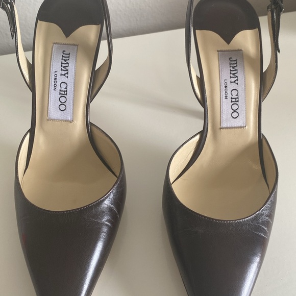 Jimmy Choo Brown Slingback heels - Picture 5 of 9
